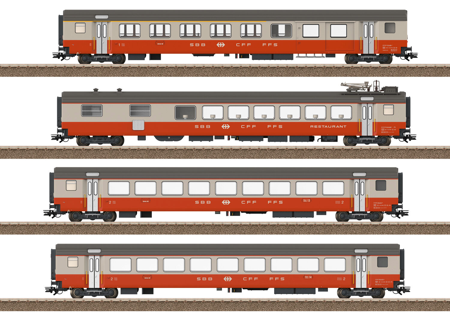 Trix 23690 SBB Personenwagen-Set Swiss Express 4tlg